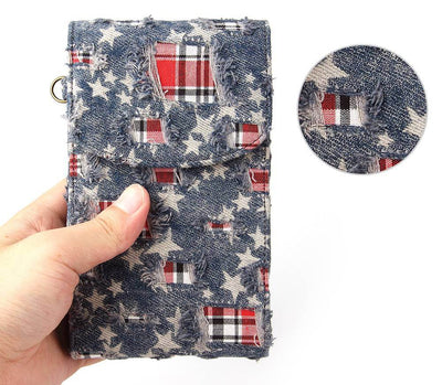 Chic Denim Phone Purse