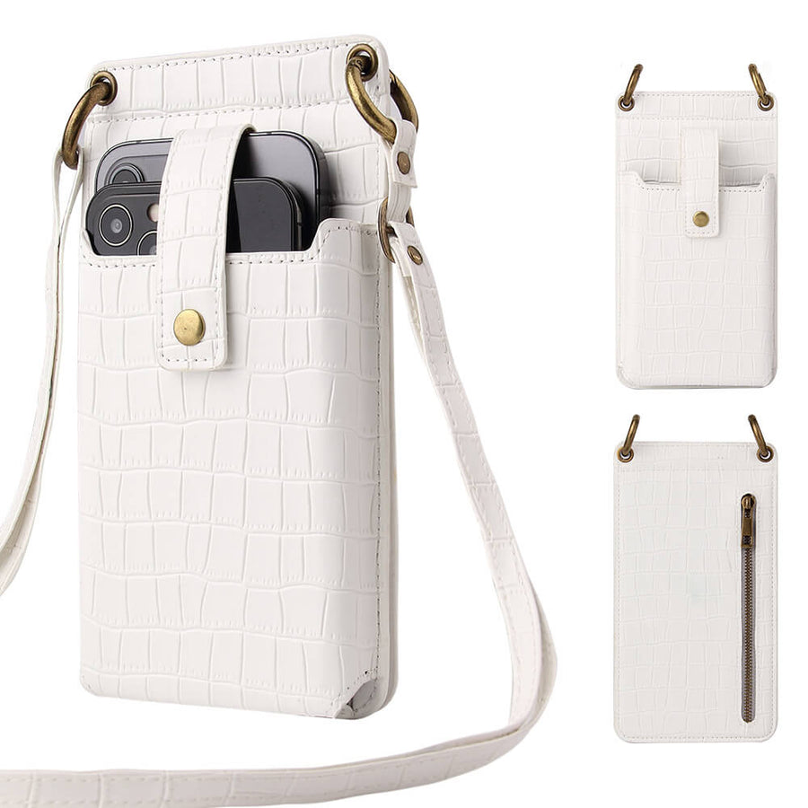 Crocodile Leather Phone Purse