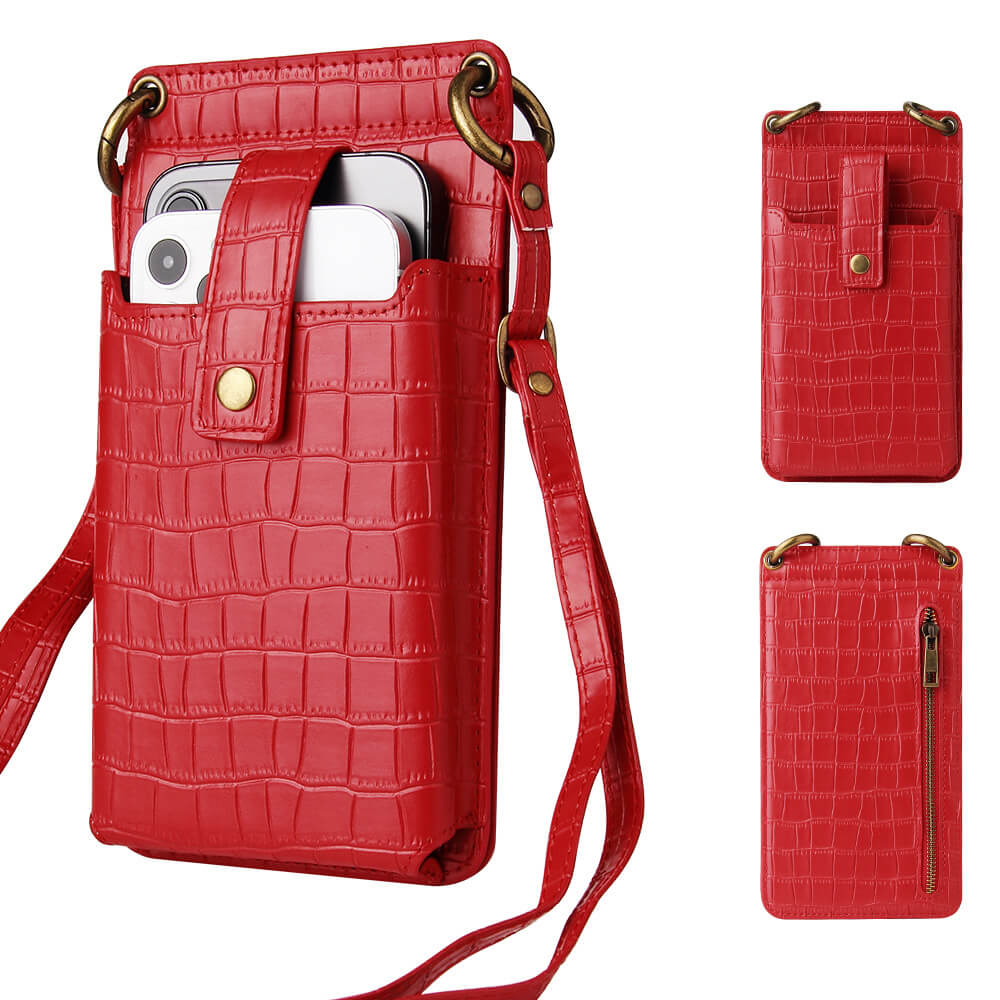 Crocodile Leather Phone Purse