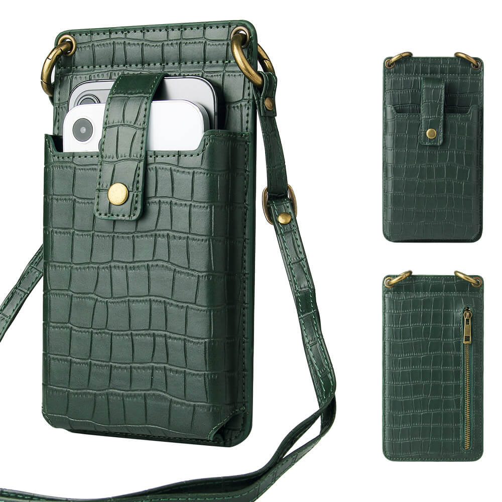 Crocodile Leather Phone Purse