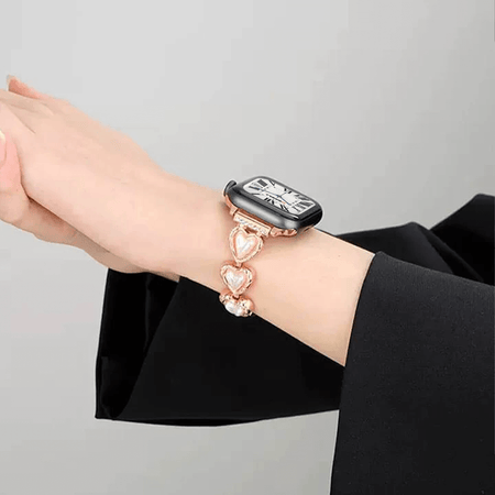 Pearl Heart Apple Watch Strap