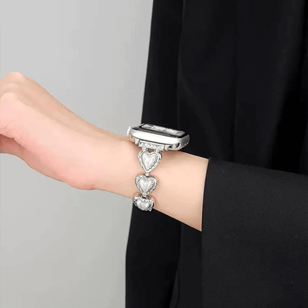 Pearl Heart Apple Watch Strap