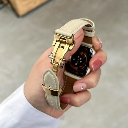 Slim Leather Strap for Apple Watch