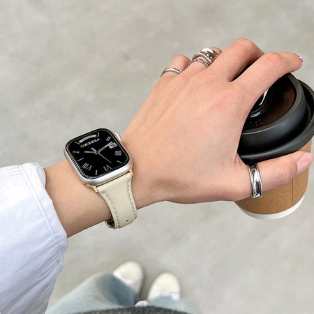 Slim Leather Strap for Apple Watch
